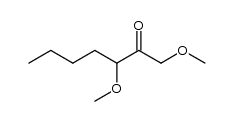 1,3-dimethoxyheptan-2-one结构式