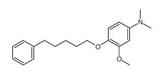 3-methoxy-N,N-dimethyl-4-(5-phenylpentoxy)aniline structure