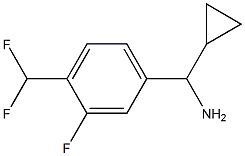 cyclopropyl[4-(difluoromethyl)-3-fluorophenyl]methanamine Structure