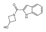 (3-hydroxyazetidin-1-yl)(1H-indol-2-yl)methanone结构式