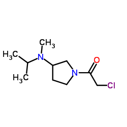 2-Chloro-1-{3-[isopropyl(methyl)amino]-1-pyrrolidinyl}ethanone结构式