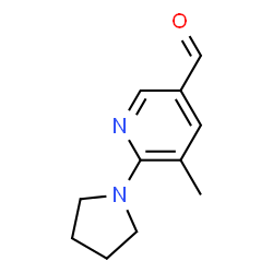 5-Methyl-6-(pyrrolidin-1-yl)nicotinaldehyde structure