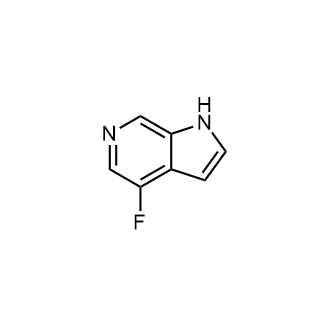 4-氟-1H-吡咯并[2,3-c]吡啶结构式