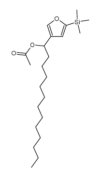 4-(1-acetoxytridecyl)-2-trimethylsilylfuran结构式