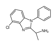 (1S)-1-(4-chloro-1-phenylbenzimidazol-2-yl)ethanamine结构式