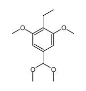 5-(dimethoxymethyl)-2-ethyl-1,3-dimethoxybenzene Structure