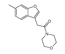 2-(6-methylbenzofuran-3-yl)-1-morpholinoethan-1-one Structure