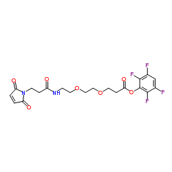 Mal-amido-PEG2-TFP ester结构式