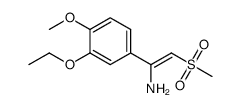 1-(3-ethoxy-4-methoxyphenyl)-2-(methylsulfonyl)ethenamine Structure