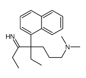 N,N-Dimethyl-4-ethyl-5-imino-4-(1-naphtyl)-1-heptanamine结构式