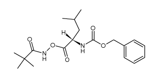 O-(N-Z-L-Leu)-pivalohydroxamsaeure Structure