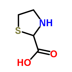 噻唑烷-2-羧酸结构式