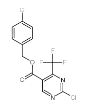 4-chlorobenzyl 2-chloro-4-(trifluoromethyl)pyrimidine-5-carboxylate structure