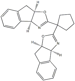 (3aS,3''aS,8aR,8''aR)-2,2''-环戊二烯双[3a,8a-二氢-8H-茚并[1,2-d]恶唑]结构式