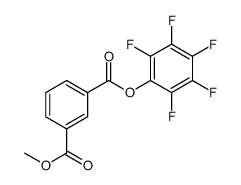 1-O-methyl 3-O-(2,3,4,5,6-pentafluorophenyl) benzene-1,3-dicarboxylate结构式