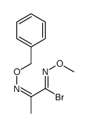 N-methoxy-2-phenylmethoxyiminopropanimidoyl bromide结构式