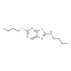 2-(Butylamino)-5-(butylthio)thiazolo[5,4-d]pyrimidine Structure