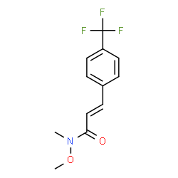 (2e)-n-Methoxy-n-methyl-3-[4-(trifluoromethyl)phenyl]prop-2-enamide Structure