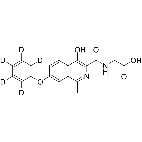 Roxadustat-d5结构式