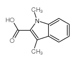 1,3-二甲基-1H-吲哚-2-羧酸结构式