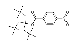 4-(2,2-dimethyl-propyl)-2,2,6,6-tetramethyl-4-(4-nitro-benzoyloxy)-heptane结构式