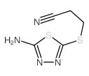 3-[(5-amino-1,3,4-thiadiazol-2-yl)sulfanyl]propanenitrile结构式