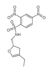 N-((2S)-4-ethyl-2,3-dihydrofuran-2-ylmethyl)-2,4-dinitrobenzenesulfonamide Structure