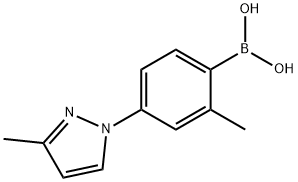 2-Methyl-4-(3-methyl-1H-pyrazol-1-yl)phenylboronic acid structure