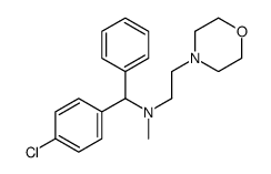 N-[(4-chlorophenyl)-phenylmethyl]-N-methyl-2-morpholin-4-ylethanamine结构式