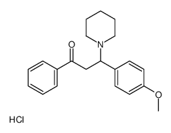 3-(4-methoxyphenyl)-1-phenyl-3-piperidin-1-ylpropan-1-one,hydrochloride Structure