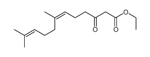 ethyl 7,11-dimethyl-3-oxododeca-6,10-dienoate Structure