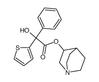 2-Hydroxy-2-phenyl-2-thien-2-ylacetic Acid 1-azabicyclo[2.2.2]oct-3(R)-yl Ester Structure