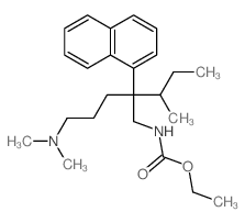 Carbamic acid,[2-sec-butyl-5-(dimethylamino)-2-(1-naphthyl)pentyl]-, ethyl ester (8CI)结构式