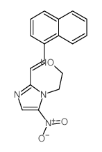 1H-Imidazole-1-ethanol,2-[2-(1-naphthalenyl)ethenyl]-5-nitro- structure