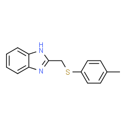 1H-1,3-BENZIMIDAZOL-2-YLMETHYL 4-METHYLPHENYL SULFIDE Structure