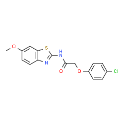 2-(4-chlorophenoxy)-N-(6-methoxybenzo[d]thiazol-2-yl)acetamide structure