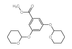 3,5-BIS[(TETRAHYDRO-2H-PYRAN-2-YL)OXY]-BENZOIC ACID METHYL ESTER结构式