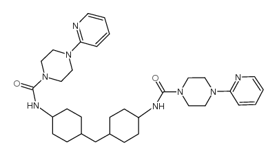 N,N’-(亚甲基二-4,1-环己胺二基)双[4-(2-吡啶基)-1-哌结构式