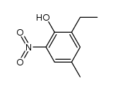 2-ethyl-4-methyl-6-nitrophenol结构式