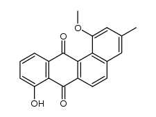 8-hydroxy-1-methoxy-3-methylbenz[a]anthracene-7,12-dione Structure