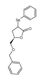 5-benzyloxymethyl-3-phenylselanyl-dihydrofuran-2-one Structure