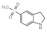 5-(甲基磺酰基)二氢吲哚结构式