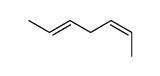 trans,cis-hepta-2,5-diene结构式