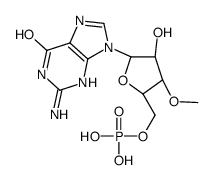 [(2R,3S,4R,5R)-5-(2-amino-6-oxo-3H-purin-9-yl)-4-hydroxy-3-methoxyoxolan-2-yl]methyl dihydrogen phosphate结构式