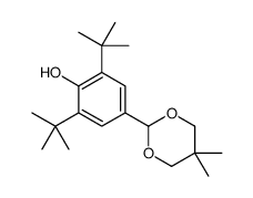 2,6-ditert-butyl-4-(5,5-dimethyl-1,3-dioxan-2-yl)phenol结构式