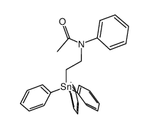 N-phenyl-N-(2-(triphenylstannyl)ethyl)acetamide结构式