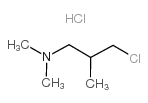 3-Dimethylamino-2-methylpropyl chloride hydrochloride structure