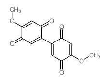 [Bi-1,4-cyclohexadien-1-yl]-3,3',6,6'-tetrone,4,4'-dimethoxy- Structure