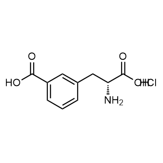 (r)-3-(2-Amino-2-carboxyethyl)benzoic acid hydrochloride Structure