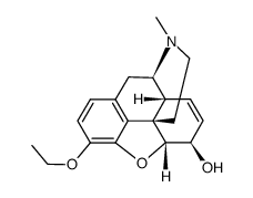 3-ethoxy-4,5α-epoxy-17-methyl-morphin-7-en-6β-ol Structure